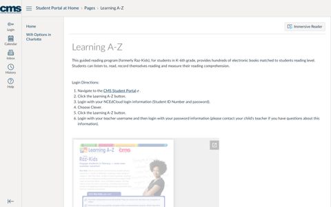 Learning AZ - Canvas Login Options