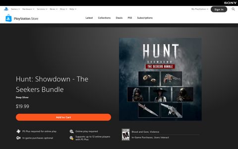 Hunt: Showdown - The Seekers Bundle - PlayStation Store