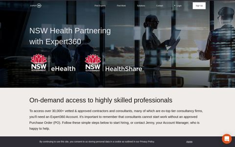 NSW Health Partnering with Expert360
