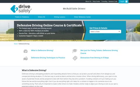 Defensive Driving Course & Defensive Driving Certificate Online