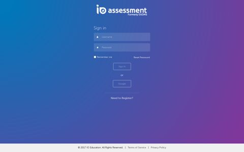 IO Assessment