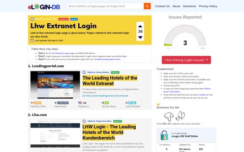 Lhw Extranet Login