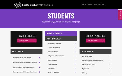 Student Hub - Leeds Beckett University