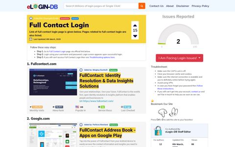Full Contact Login - A database full of login pages from all ...