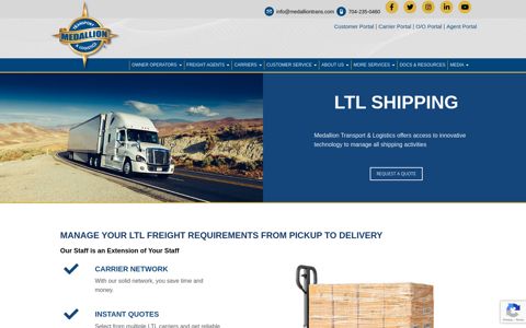 Less than Truckload (LTL) - Medallion Transport & Logistics