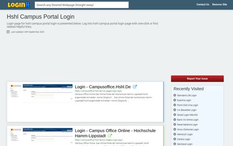 Hshl Campus Portal Login - Loginii.com