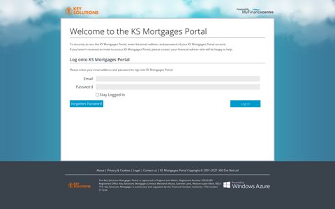 KS Mortgages Portal : Please sign in