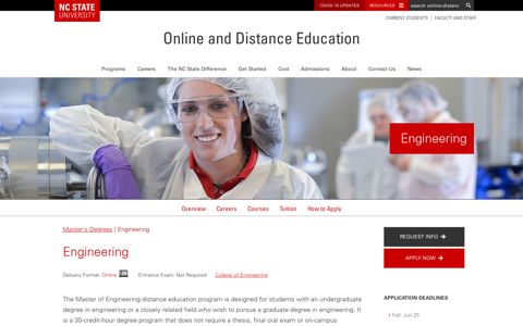 Engineering | NC State Online and Distance Education