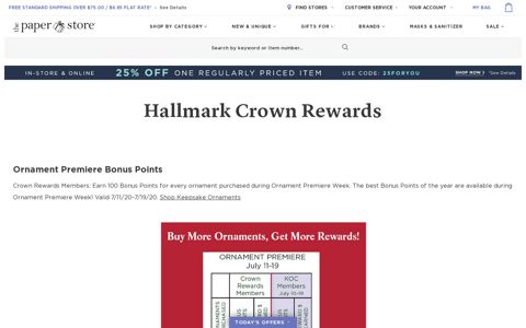 Hallmark Crown Rewards | The Paper Store