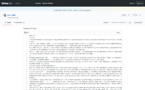Template PDF output · GitHub