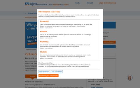 Online-Banking - Volksbank Allgäu-Oberschwaben eG