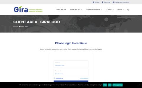 Client area – GIRAFOOD