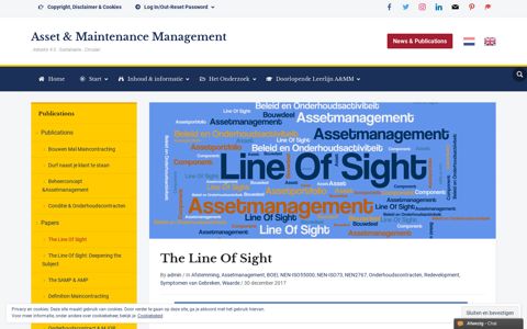 The Line Of Sight – Asset & Maintenance Management