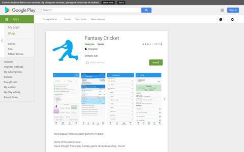 Fantasy Cricket - Apps on Google Play