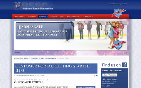 Customer Portal: Getting Started - Rochester Figure Skating ...