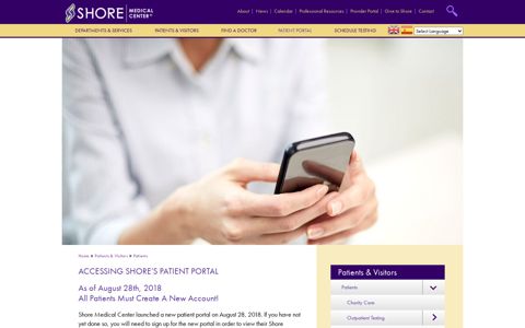 Accessing Shore's Patient Portal | Shore Medical Center
