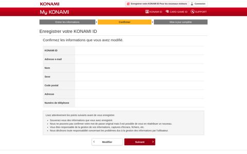 Register your KONAMI ID - My KONAMI