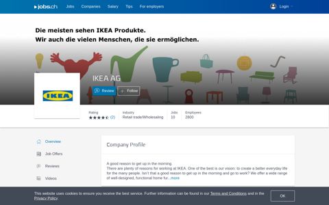 IKEA AG - 24 job offers on jobs.ch