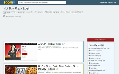 Hot Box Pizza Login - Loginii.com