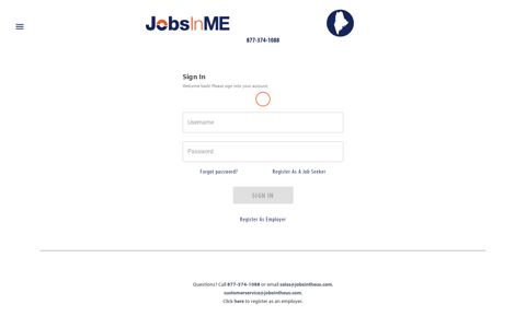 Sign In - JobsInME