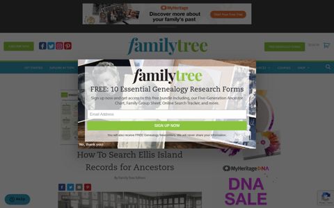 How To Search Ellis Island Records for Ancestors