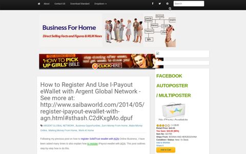 steps to register ipayout ewallet with agn home business