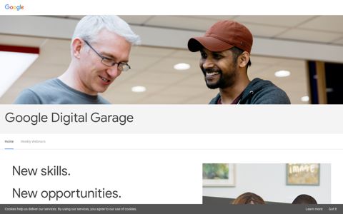 Google Digital Garage Webinars - Home