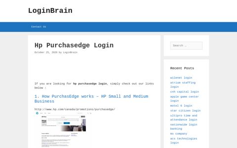 hp purchasedge login - LoginBrain