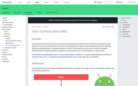 Face Authentication HIDL | Android Open Source Project