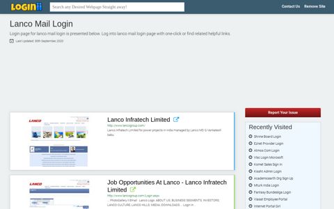 Lanco Mail Login - Loginii.com