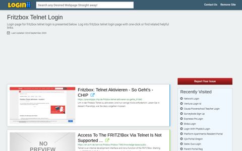 Fritzbox Telnet Login - Loginii.com
