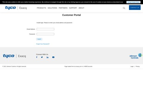 Customer Portal - Exacq Technologies