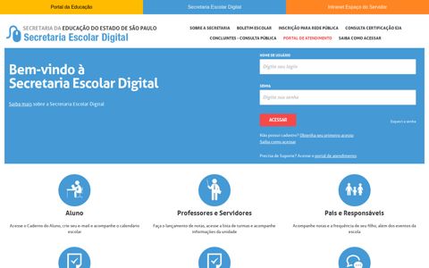 Secretaria Escolar Digital | Secretaria da Educação do Estado ...