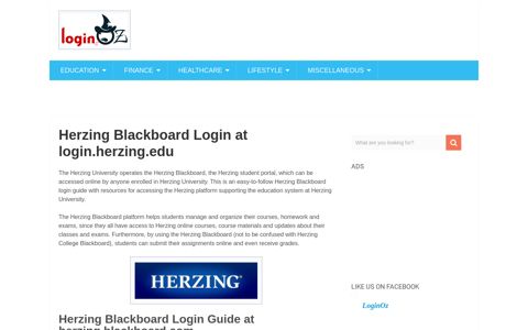 Herzing Blackboard Login at login.herzing.edu | Login OZ