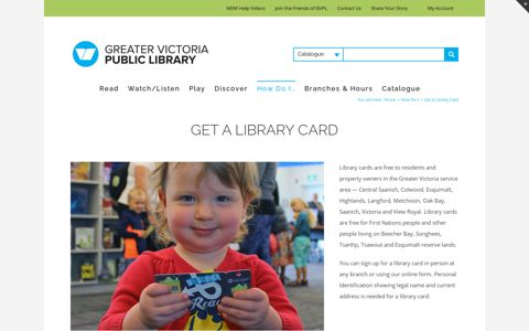 Get a Library Card – GVPL.ca