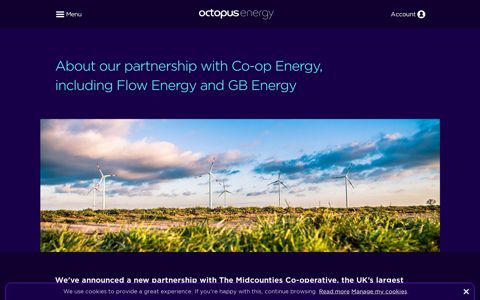 About our partnership with Co-op Energy, including Flow ...