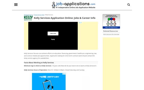 Kelly Services Application, Jobs & Careers Online