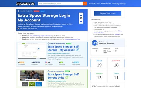 Extra Space Storage Login My Account - Logins-DB
