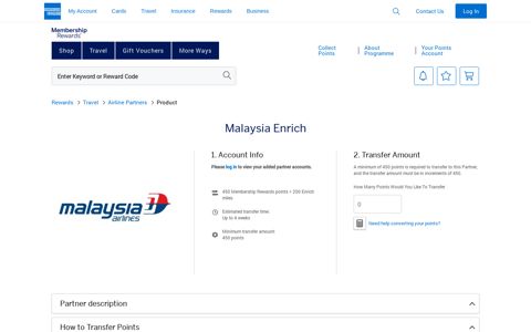 Malaysian Airlines Malaysia Enrich Membership Rewards ...