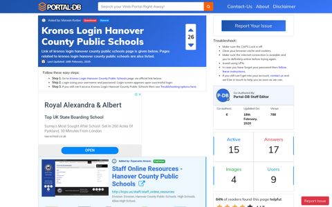 Kronos Login Hanover County Public Schools - Portal-DB.live