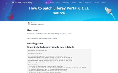 How to patch Liferay Portal 6.1 EE source - Liferay Community