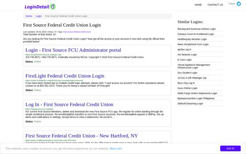 First Source Federal Credit Union Login - LoginDetail