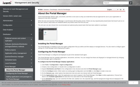 About the Portal Manager - Ivanti