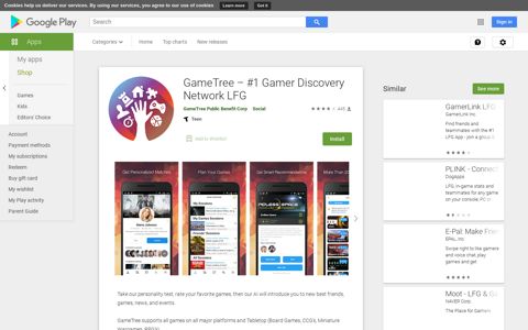 GameTree – #1 Gamer Discovery Network LFG - Apps on ...