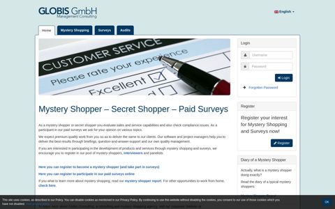Globis Survey: Mystery Shopper - Secret Shopper - Paid ...