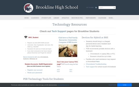 Technology - Brookline High School