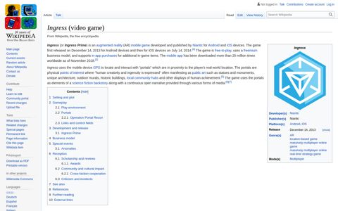 Ingress (video game) - Wikipedia