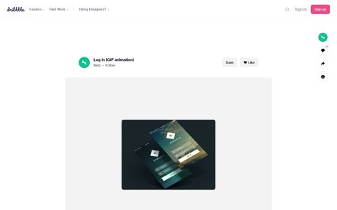 Log in (GIF animation) by Nest on Dribbble