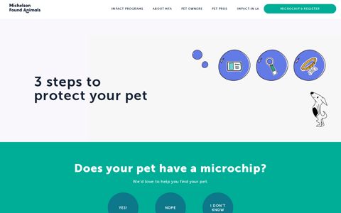 Pet Microchipping & Registration | Michelson Found Animals ...