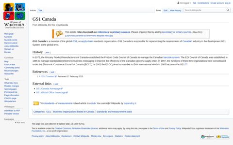 GS1 Canada - Wikipedia